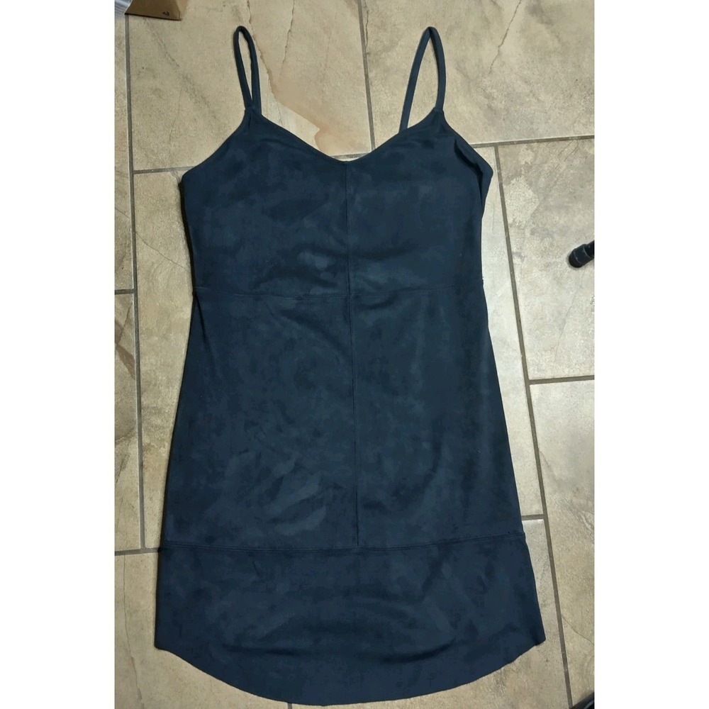 Black Bodycon Dress Spaghetti Strap Faux Suede Stretch Mini Dress Women